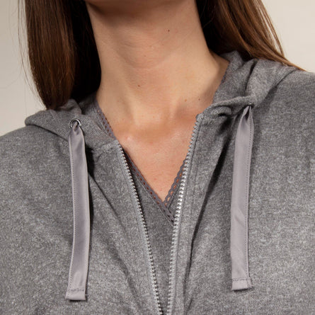Sudadera con capucha Mujer Gris jaspeado - Isotoner