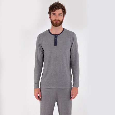 Camiseta Mangas largas Hombre Gris - Isotoner