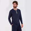 Camiseta Mangas largas Hombre Azul marino