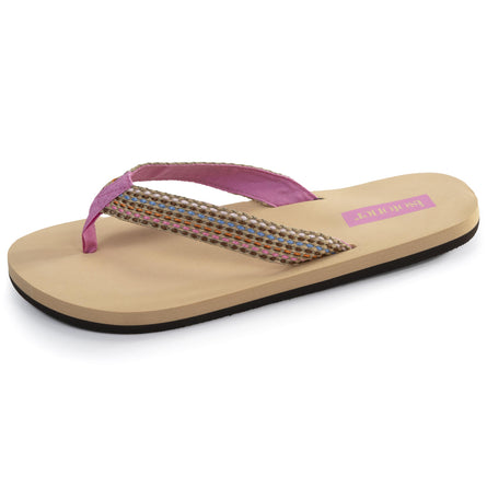 Chanclas Mujer EVERYWEAR™ Beige tallo ancho - Isotoner