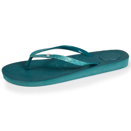 Chanclas Mujer lisas verde pato - Isotoner