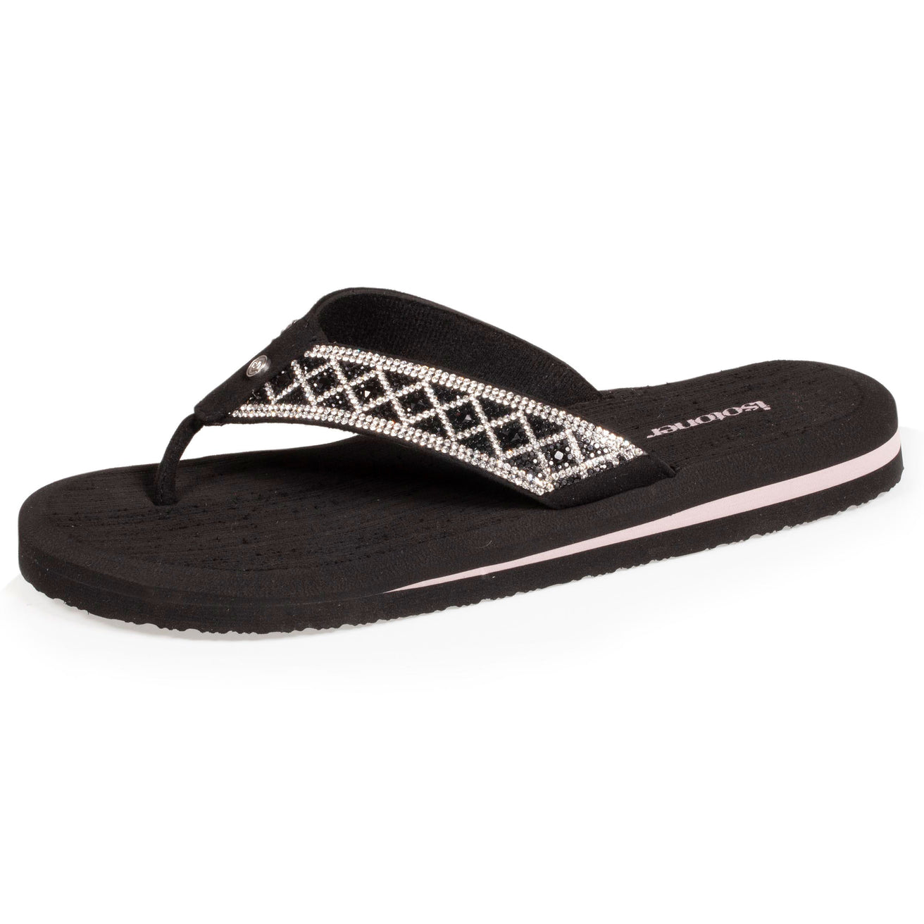 Chanclas Mujer confort perla Negro