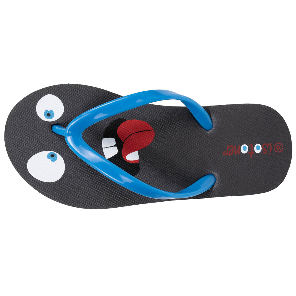 Chanclas Niños Monstruo Gris/Azul - Isotoner