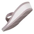 Chanclas Mujer perlas con tacón Topo