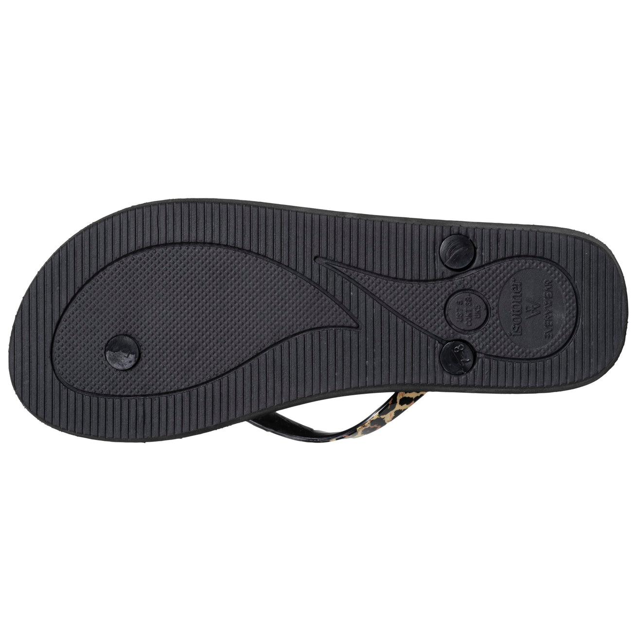 Chanclas Mujer EVERYWEAR™ Negro/leopardo