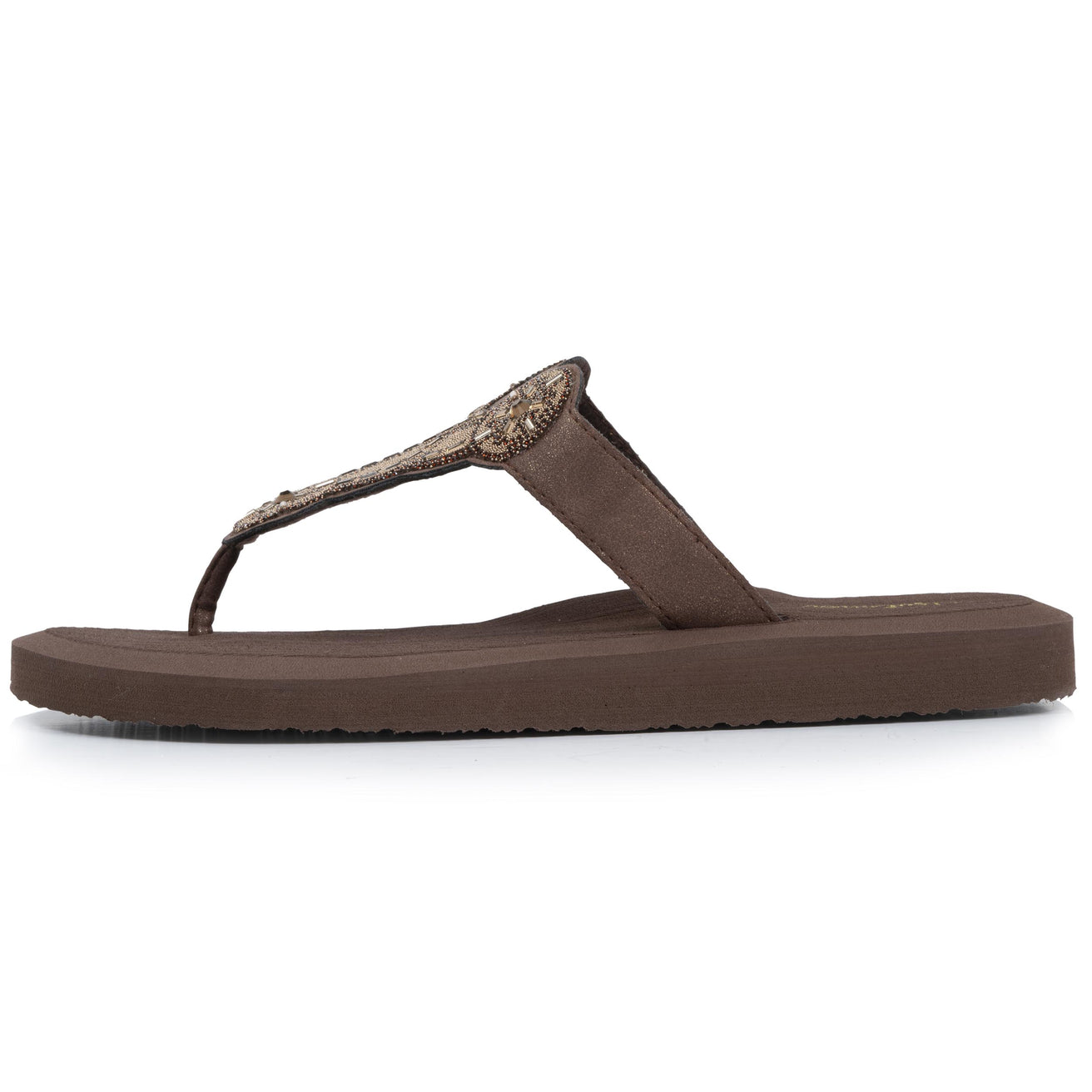 Chanclas Mujer YOGA sofisticada Marrón