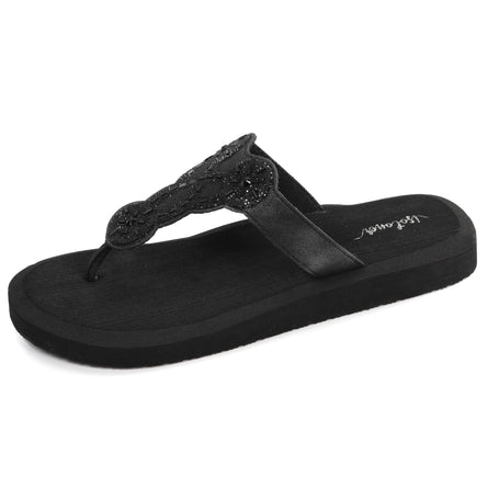 Chanclas Mujer YOGA sofisticada Negro - Isotoner