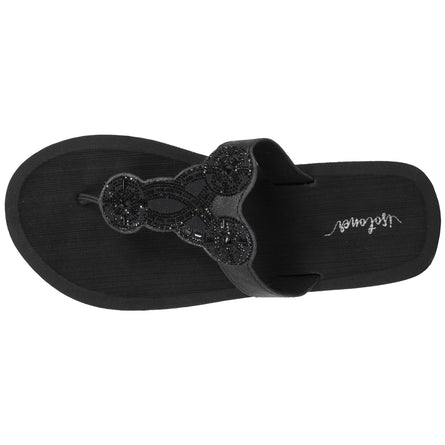 Chanclas Mujer YOGA sofisticada Negro - Isotoner