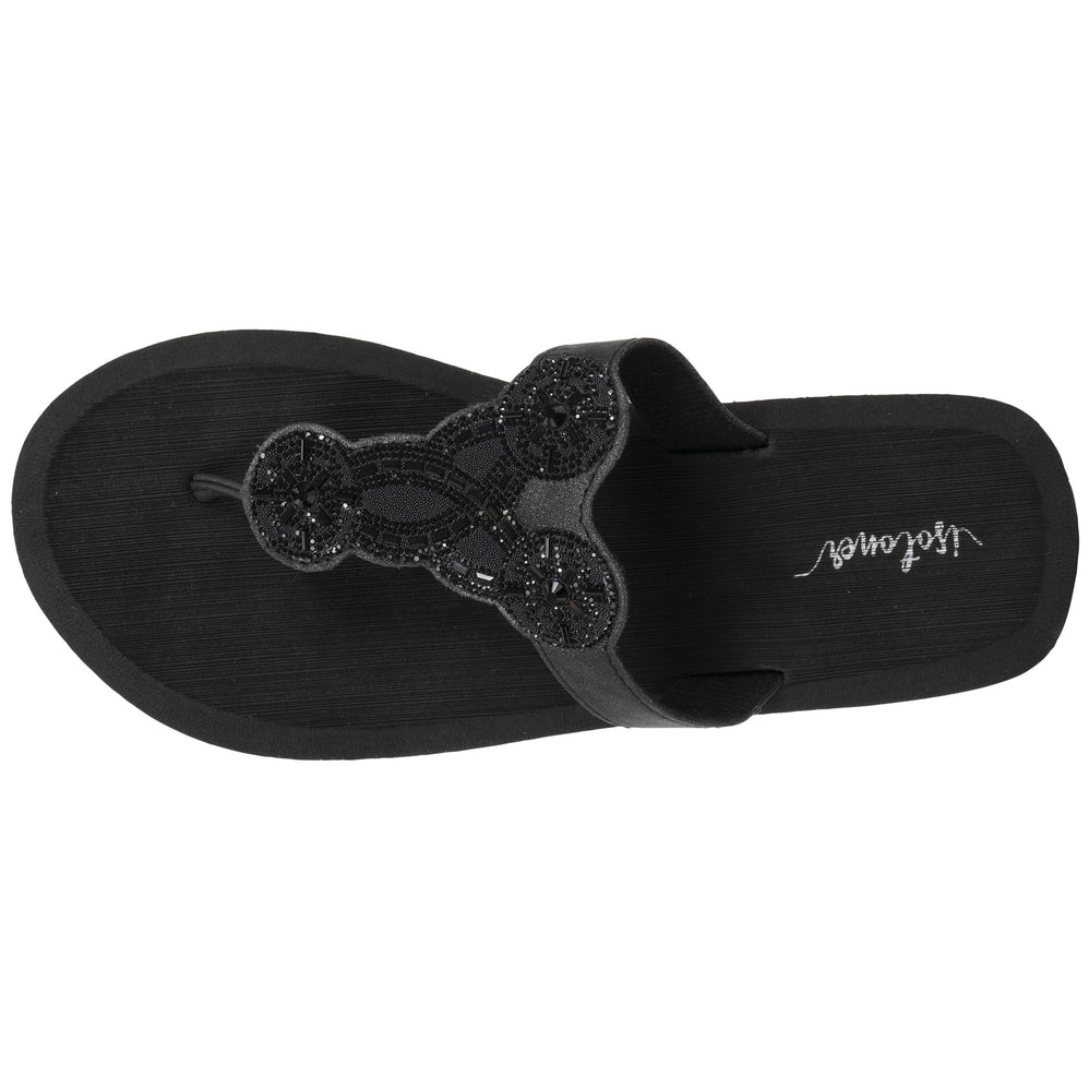 Chanclas Mujer YOGA sofisticada Negro - Isotoner