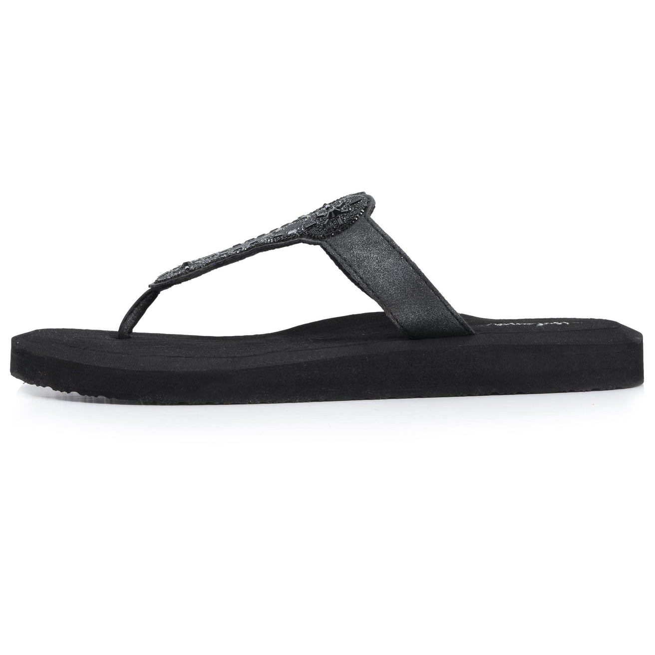 Chanclas Mujer YOGA sofisticada Negro