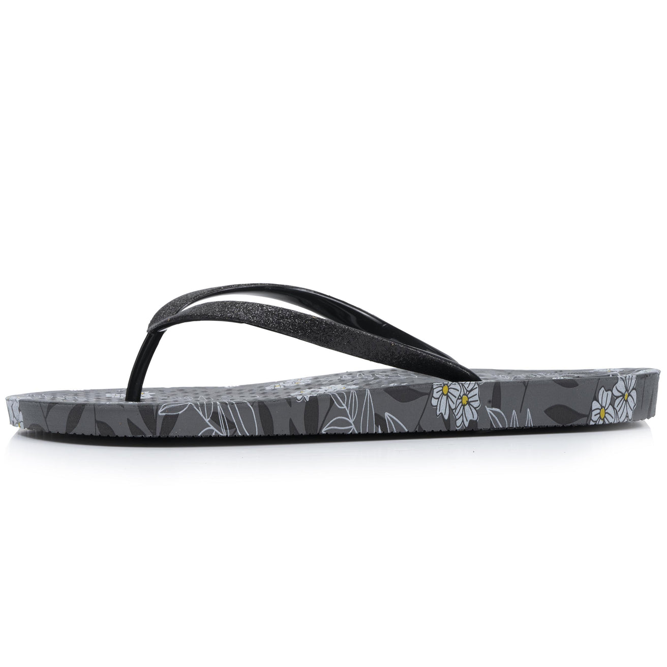 Chanclas Mujer estampado Floral negro