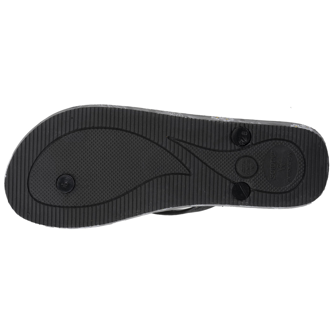 Chanclas Mujer estampado Floral negro