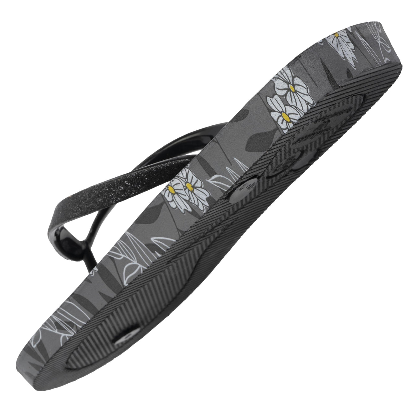 Chanclas Mujer estampado Floral negro