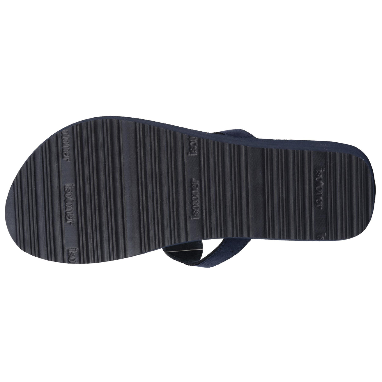 Chanclas Mujer perlas con tacón Marino