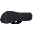 Chanclas Mujer perlas con tacón Negro/Plata