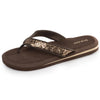 Chanclas Mujer yoga confort Negro marron - Isotoner