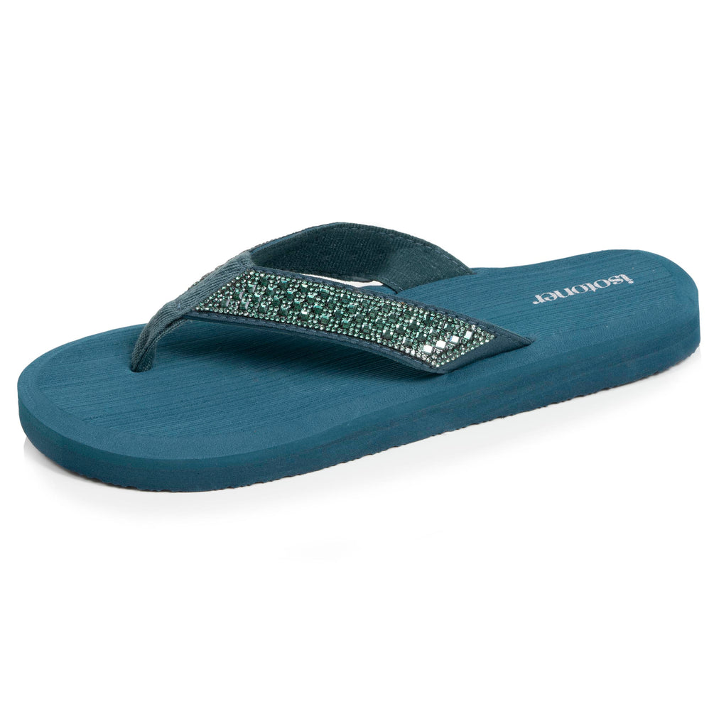 Chanclas Mujer yoga confort Verde pato - Isotoner