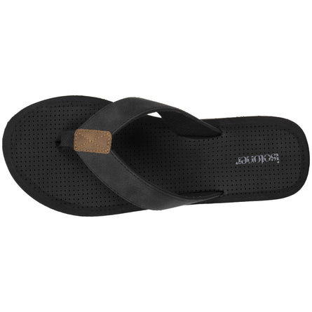 Chanclas Hombre tira ancha sport Negro - Isotoner