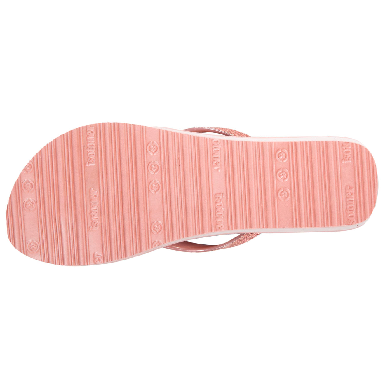 Chanclas Mujer estampado floral con tacón Rosa