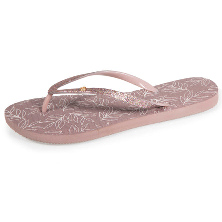 Chanclas Mujer estampado Topo oscuro - Isotoner