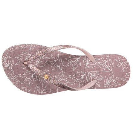 Chanclas Mujer estampado Topo oscuro - Isotoner