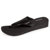 Chanclas Mujer con strass y tacón Negro noir Isotoner
