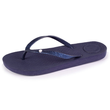 Chanclas Mujer correa brillantes Marino - Isotoner