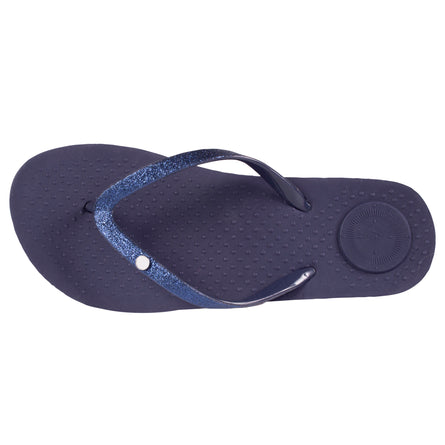 Chanclas Mujer correa brillantes Marino - Isotoner