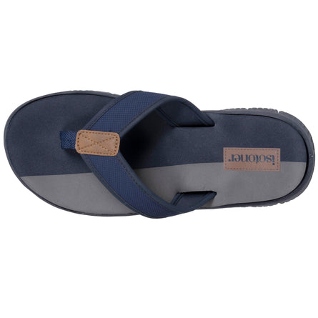 Chanclas sport Hombre confort Marino bicolor - Isotoner