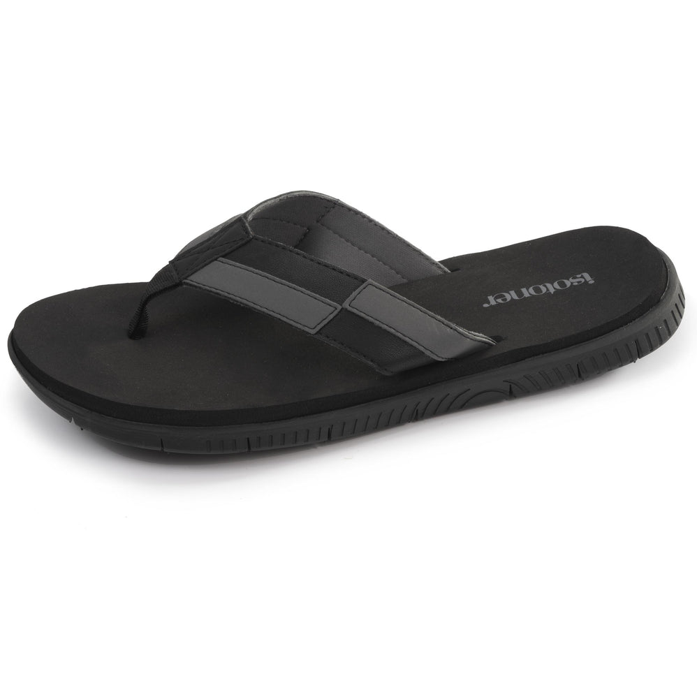 Chanclas sport Hombre confort Negro - Isotoner