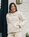 Veste-sherpa-Femme-manches-longues-Ecru-Isotoner-35201_AAW_1