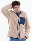 Chaqueta sherpa Hombre mangas largas Beige