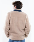 Chaqueta sherpa Hombre mangas largas Beige