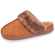 Zapatillas de casa Chinelas Mujer Camel Imitación piel