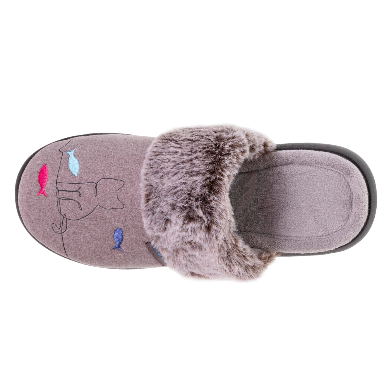 Zapatillas de casa Chinelas Mujer gato Topo