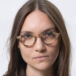 Gafas de lectura unisex redondas Carey claro