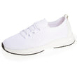 Tenis Confort Mujer slip-on cordones Blanco