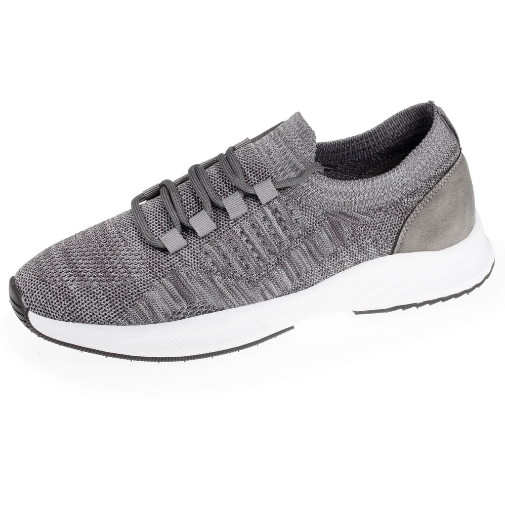 Tenis Confort Hombre slip-on cordones Gris - Isotoner