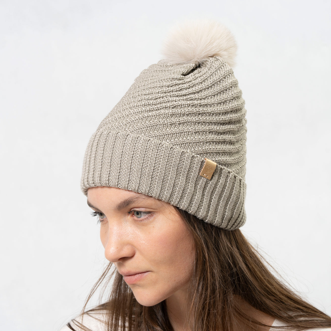 Gorro malla Mujer Bronce reciclado