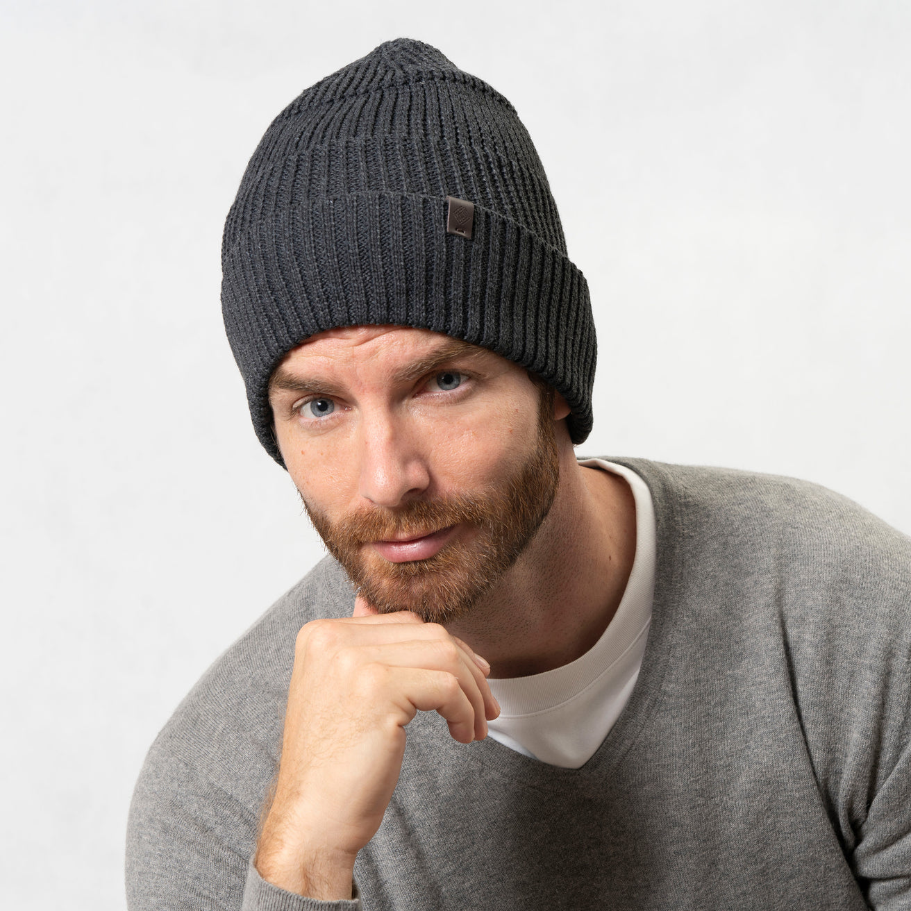 Gorro Hombre malla reciclado Gris