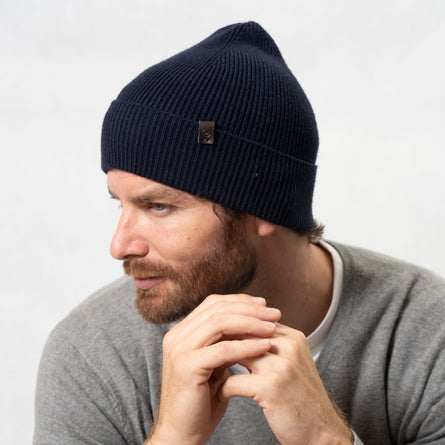 Gorro Hombre Soft Touch Marino - Isotoner