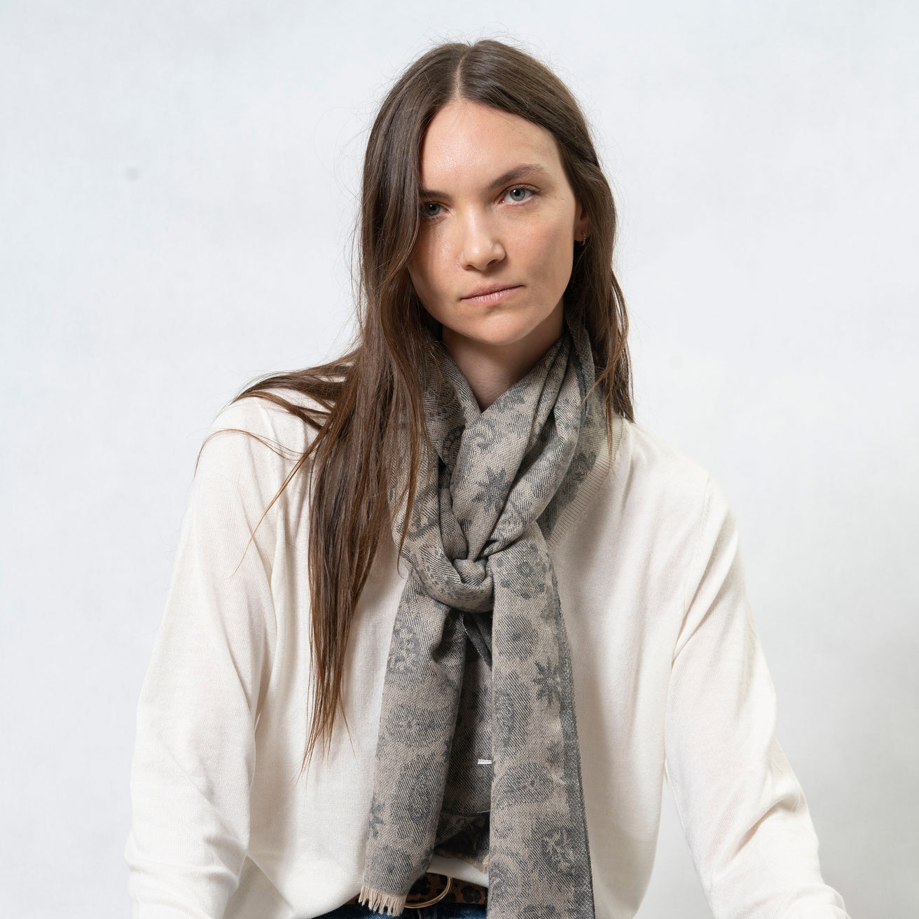 Bufanda Mujer Soft Touch Estampado Cachemira