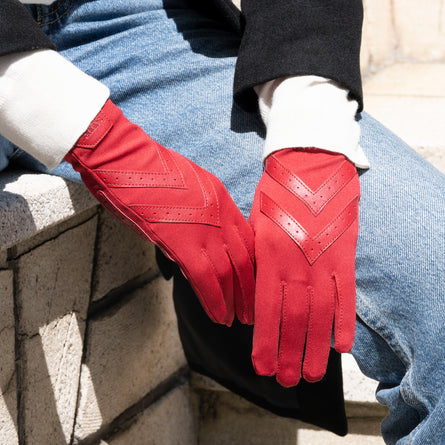 Guantes Mujer tejido reciclado Rojo - Isotoner