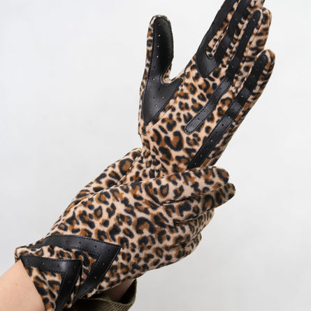 Guantes Mujer táctiles Polar reciclado Leopardo - Isotoner
