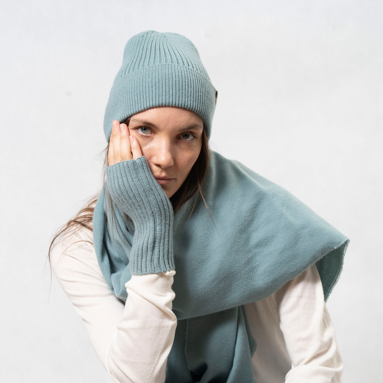 Mitones Mujer malla Soft Touch Lago