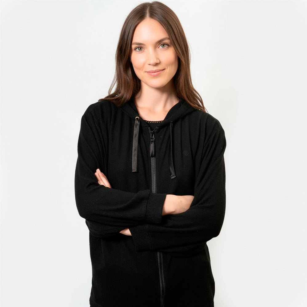 Sudadera con capucha Mujer Negro - Isotoner