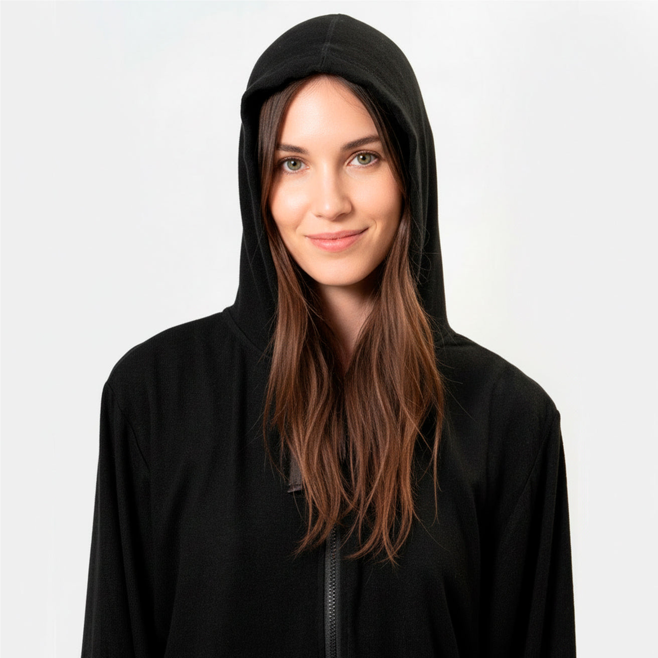 Sudadera con capucha Mujer Negro