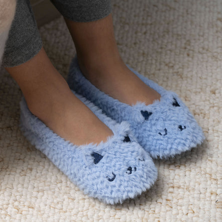 Zapatillas de casa bailarinas Mujer Gato Azul - Isotoner