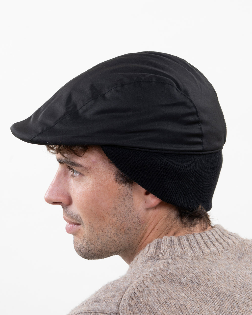 Gorra Hombre tejido satinado con protección oídos y cuello - Isotoner