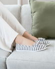 Zapatillas de casa bailarinas Mujer Rayas marineras
